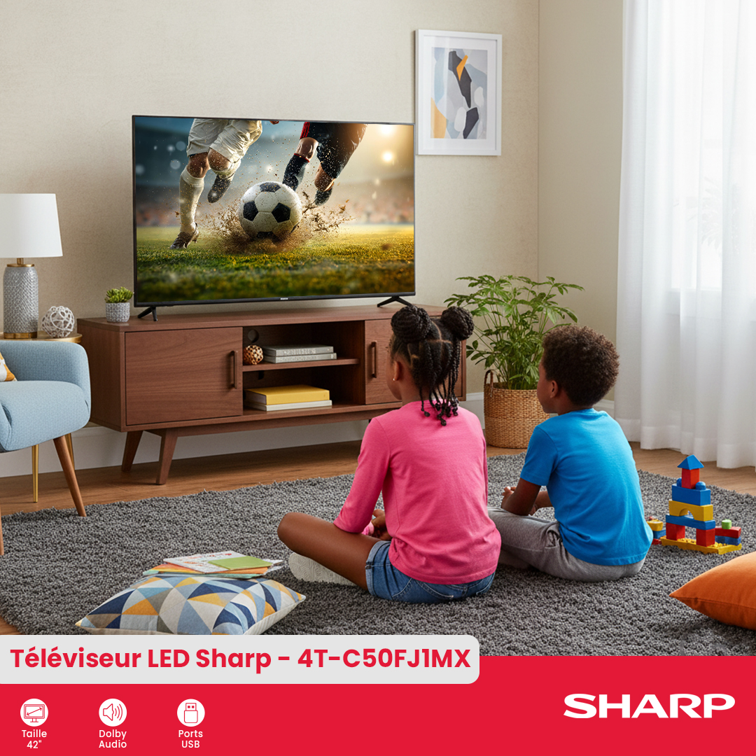 Téléviseur Sharp 4K UHD : 4T-C50FJ1MX - 3