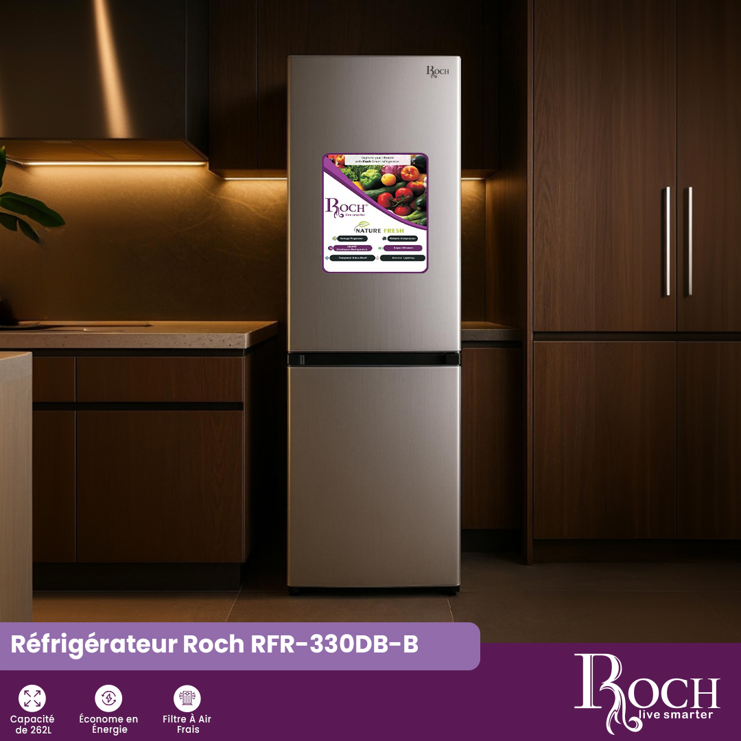 Congélateur inférieur Roch : RFR-330DB-B - 3