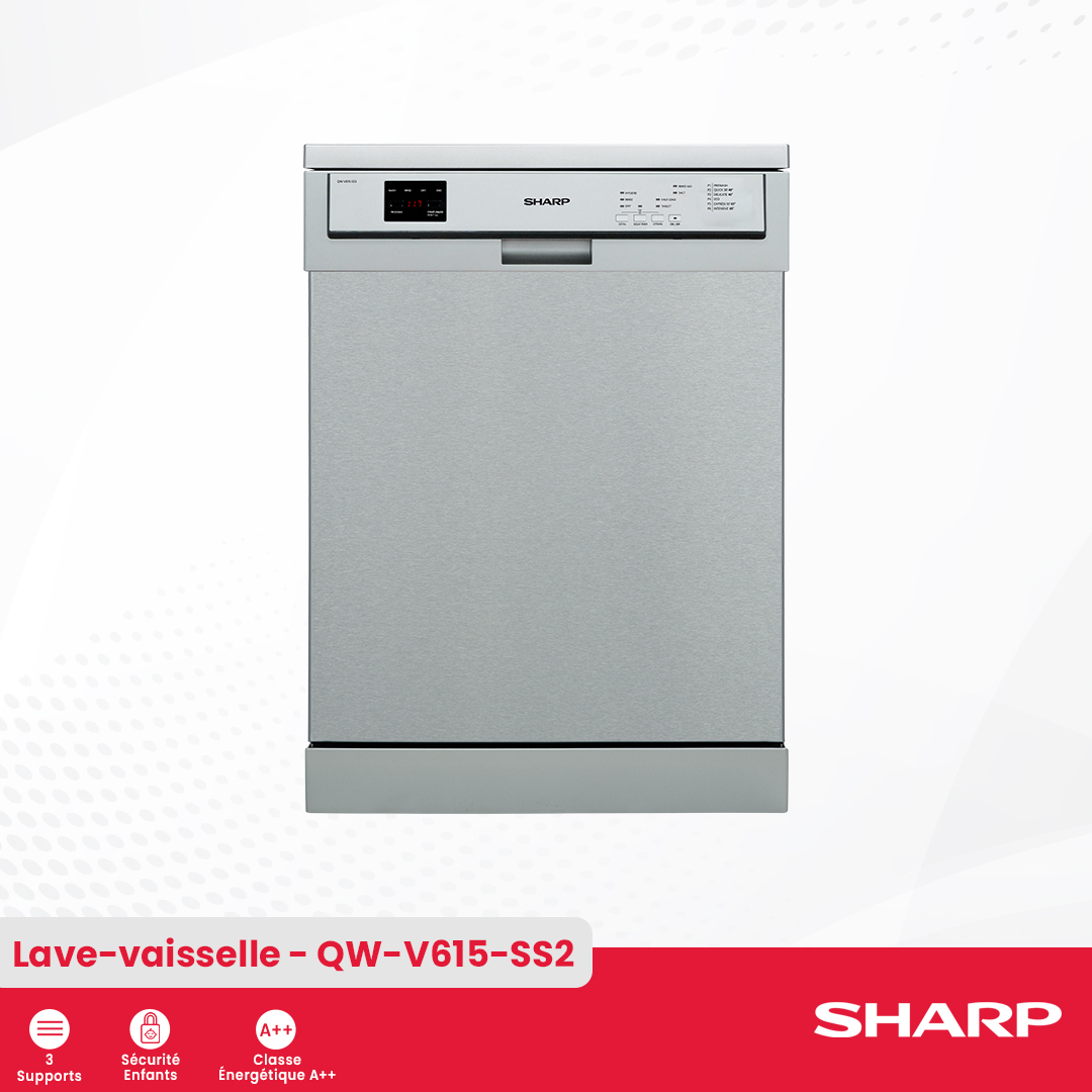 Lave-vaisselle Sharp : QW-V615-SS2 - 1