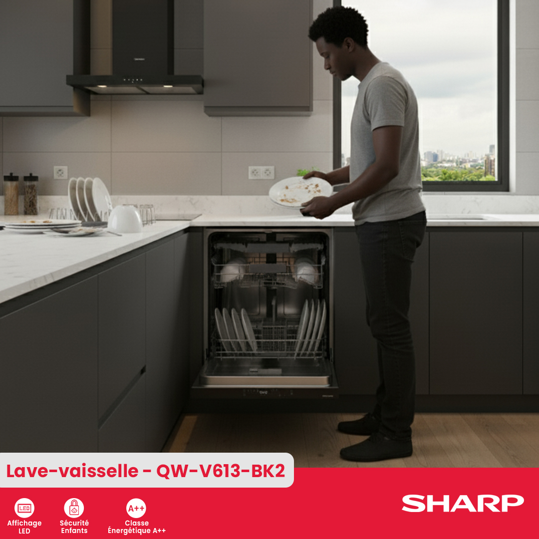 Lave-vaisselle Sharp : QW-V613-BK2 - 3