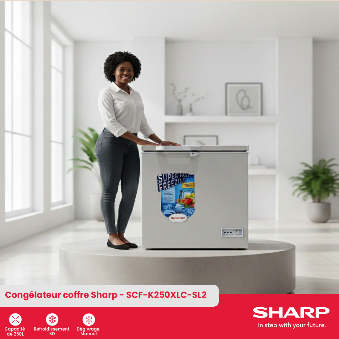 Congélateur coffre Sharp : SCF-K250XLC-SL2 - 2