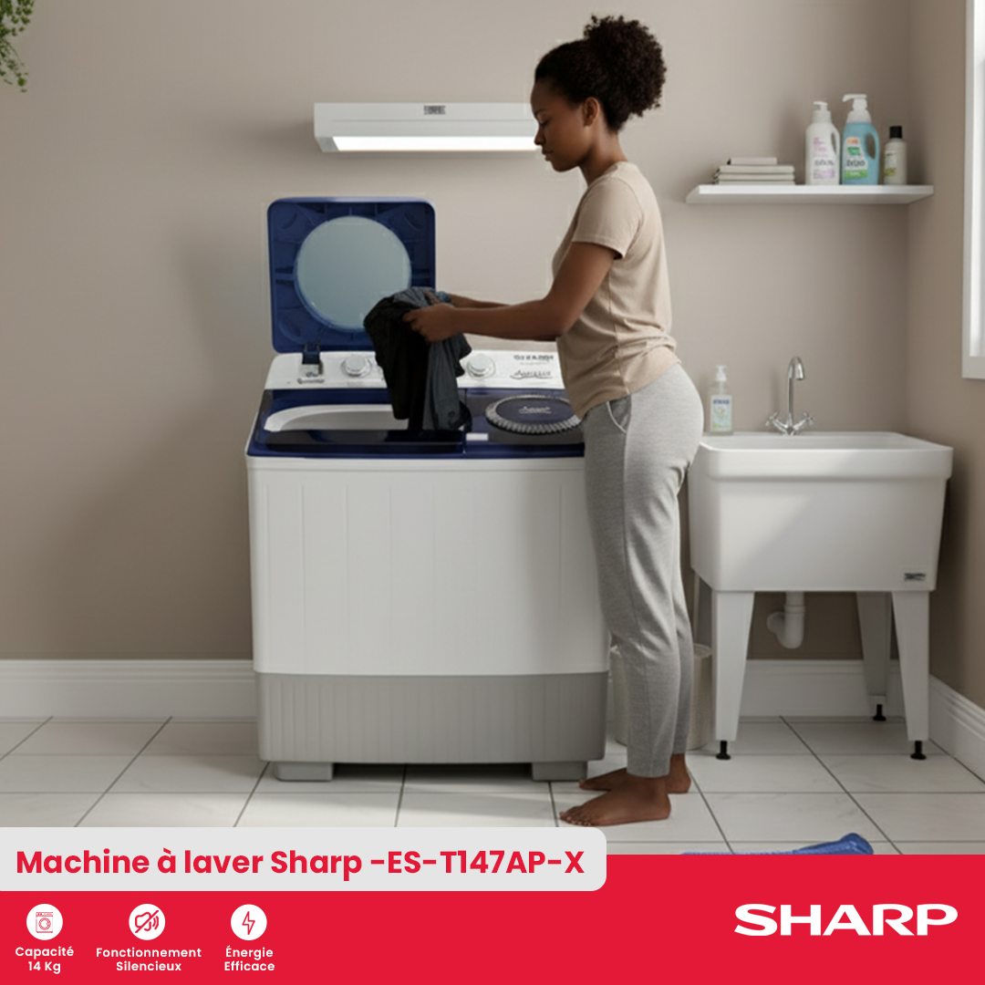 Lave-linge Sharp : ES-T147AP-X - 3