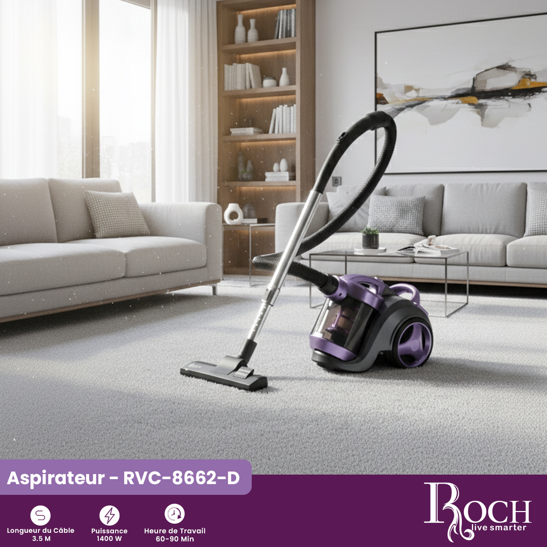 Aspirateur Roch : RVC-8662-D - 2