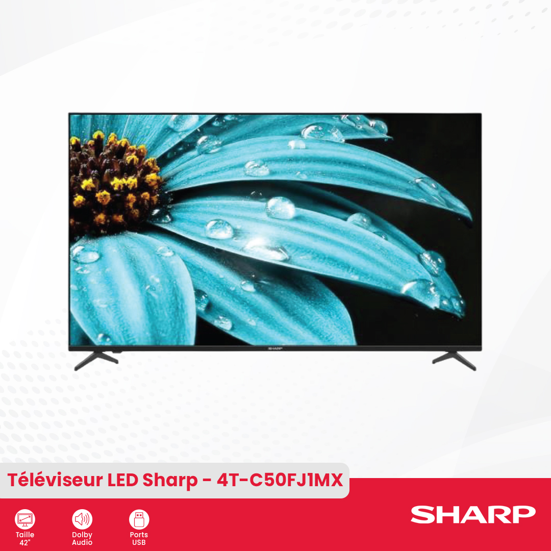 Téléviseur Sharp 4K UHD : 4T-C50FJ1MX - 1
