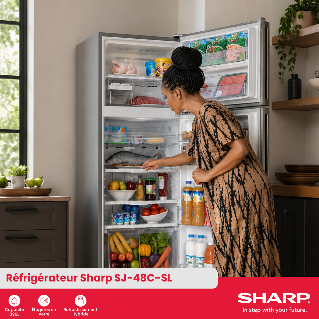 Réfrigérateur Sharp : SJ-48C-SL - 3
