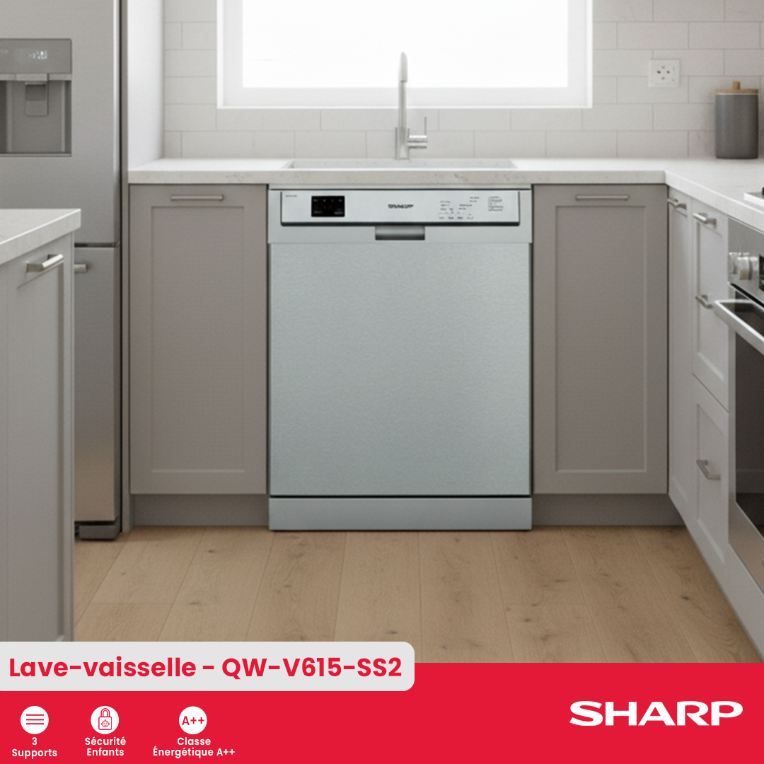 Lave-vaisselle Sharp : QW-V615-SS2 - 2