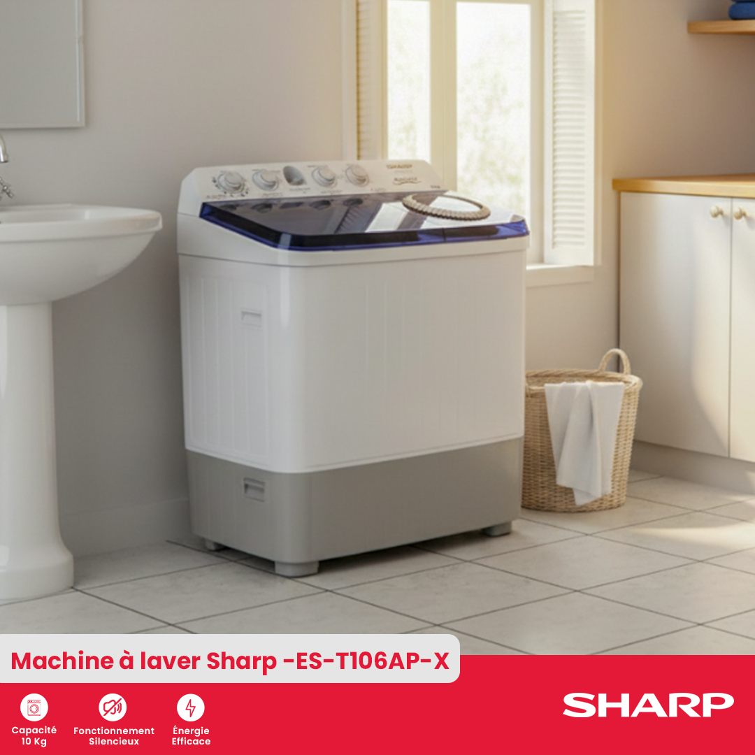 Machine à laver Sharp : ES-T106AP-X