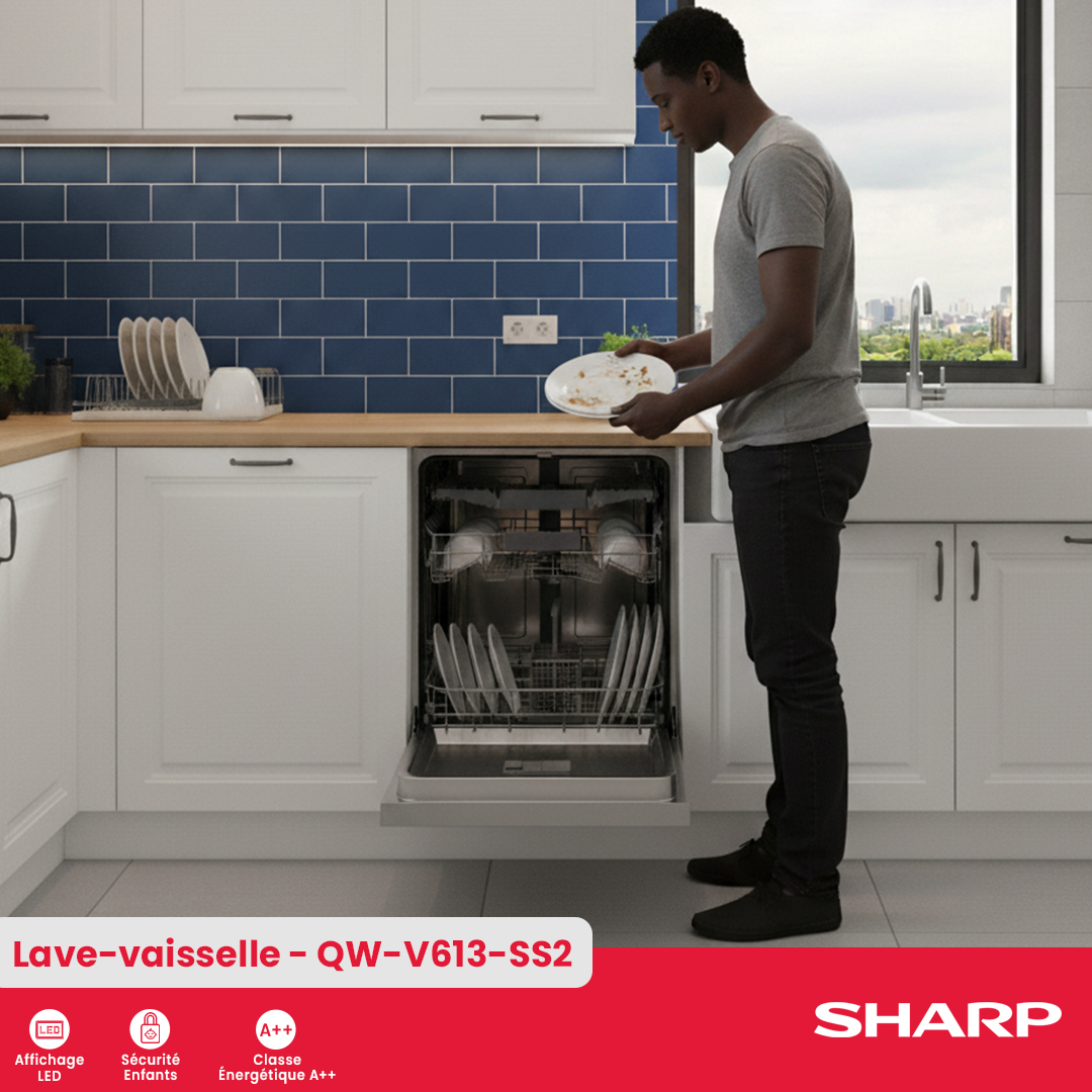 Lave-vaisselle Sharp : QW-V613-SS2 - 3
