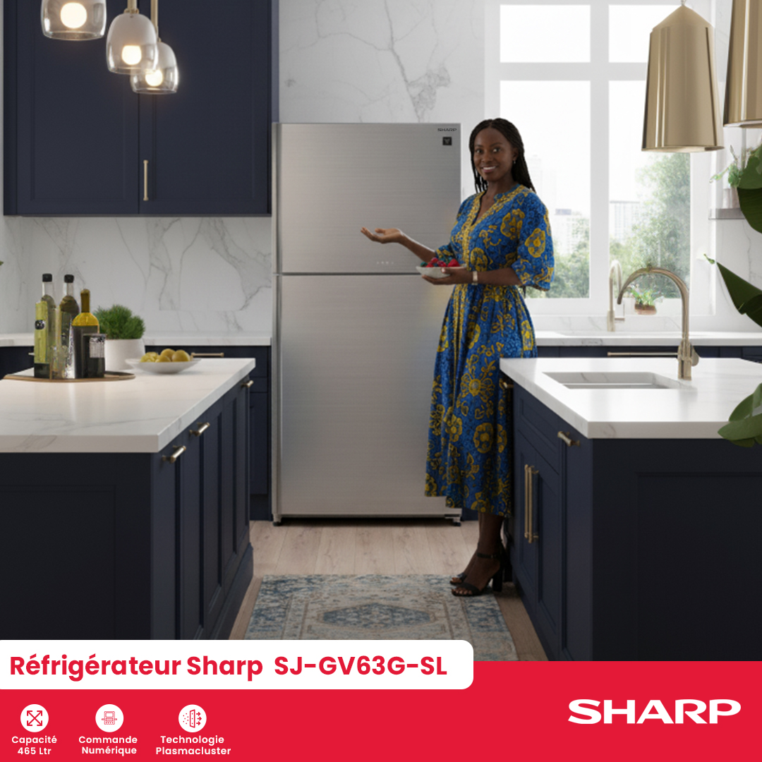 Réfrigérateur Sharp : SJ-GV63G-SL - 3