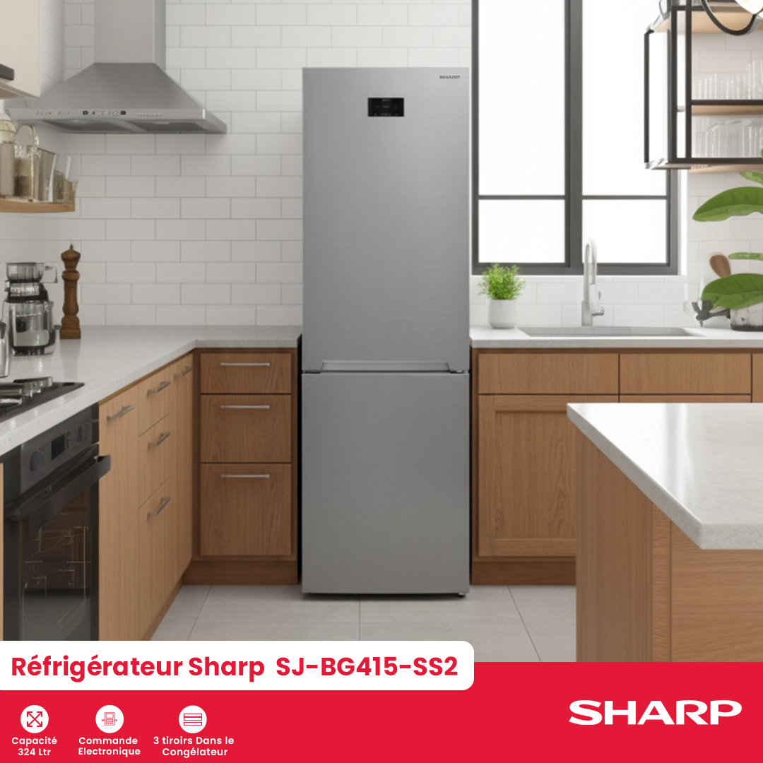 Réfrigérateur Sharp : SJ-BG415-SS2 - 2