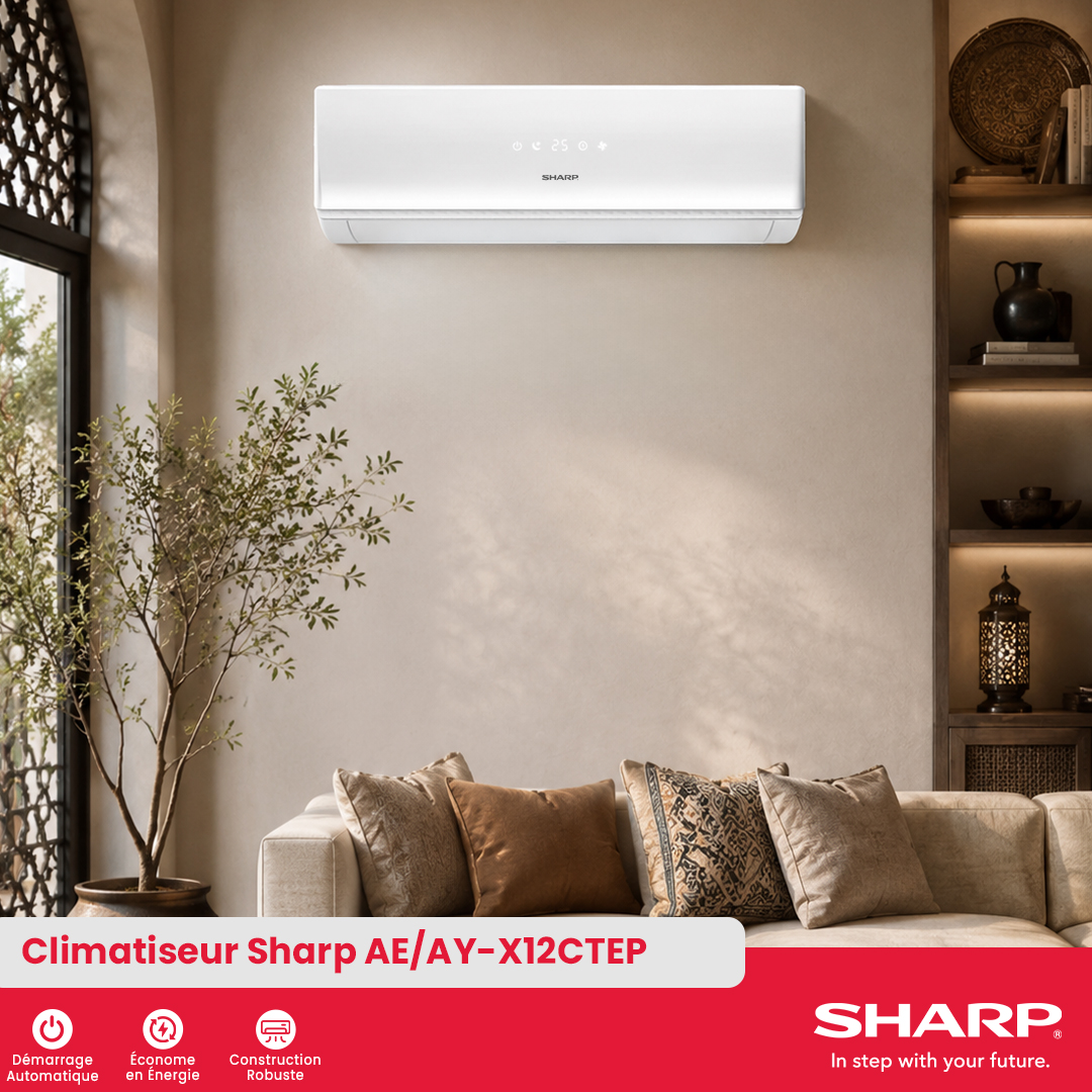 Onduleur divisé Sharp AC : AE/AY-X12CTEP - 2