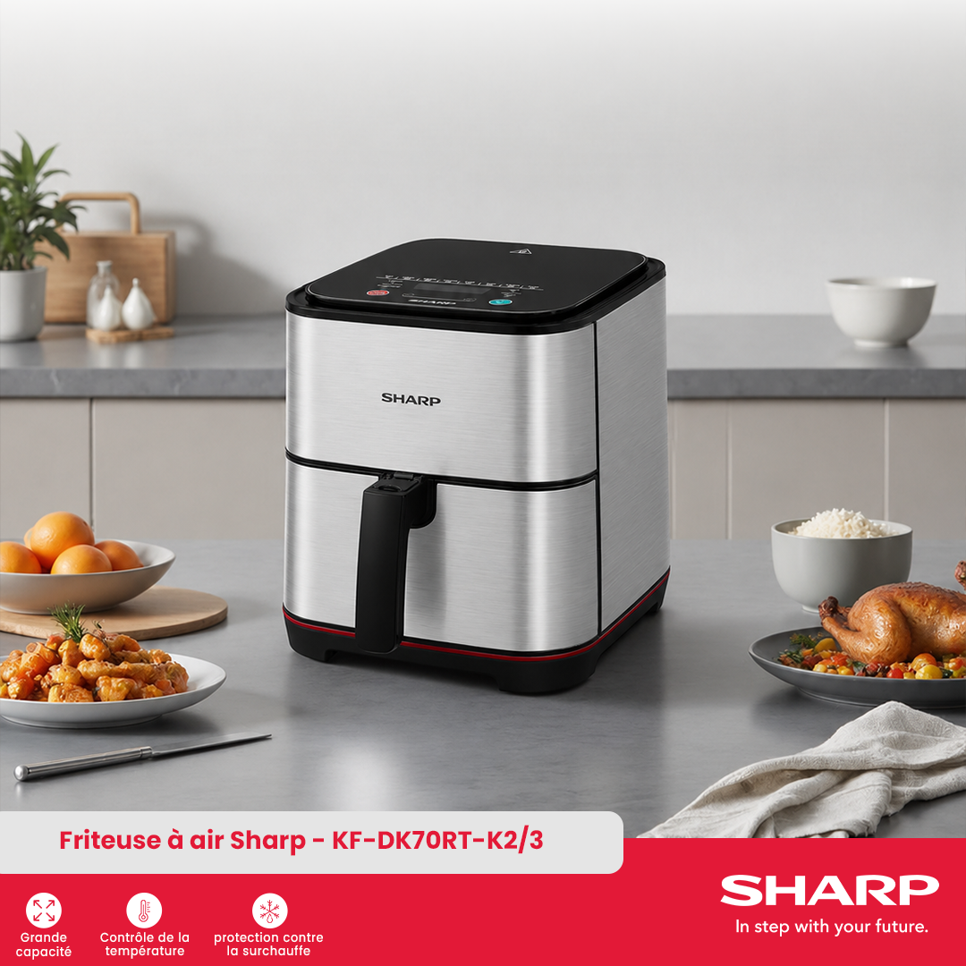 Friteuse à air Sharp : KF-DK70RT-K2/3 - 2