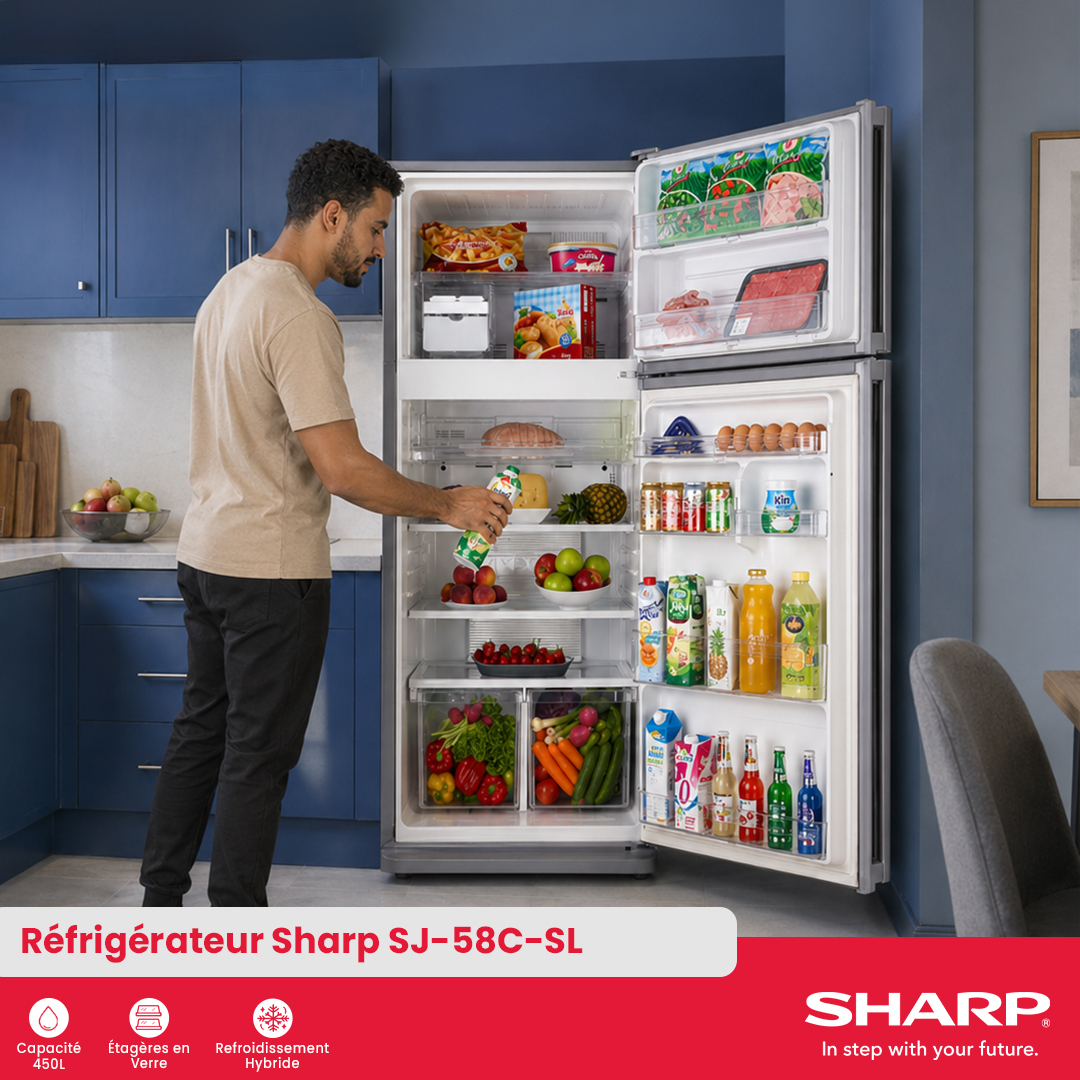 Réfrigérateur Sharp : SJ-58C-SL - 3