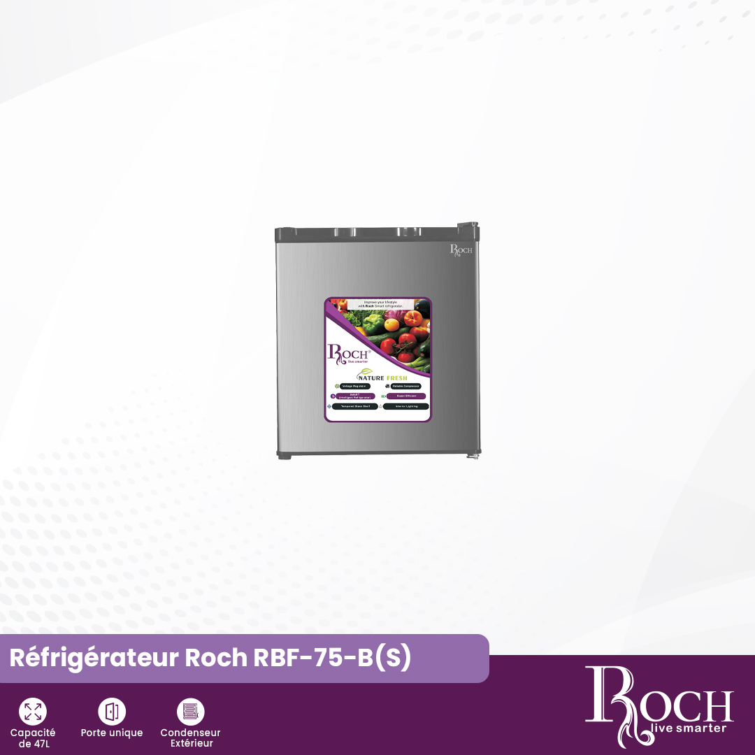 Réfrigérateur mini-bar Roch : RBF-75-B(S) - 1