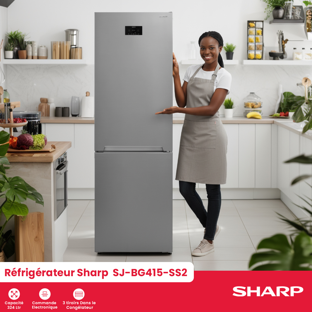 Réfrigérateur Sharp : SJ-BG415-SS2 - 3
