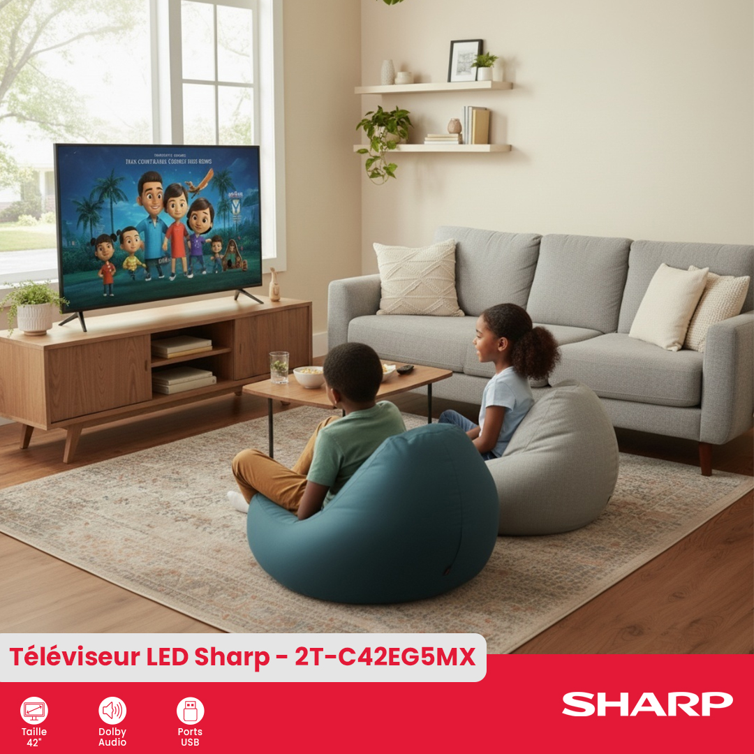 Téléviseur intelligent Sharp : 2T-C42EG5MX - 3
