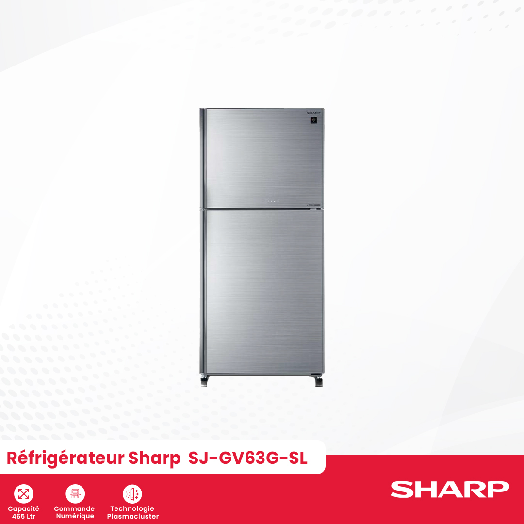 Réfrigérateur Sharp : SJ-GV63G-SL - 1