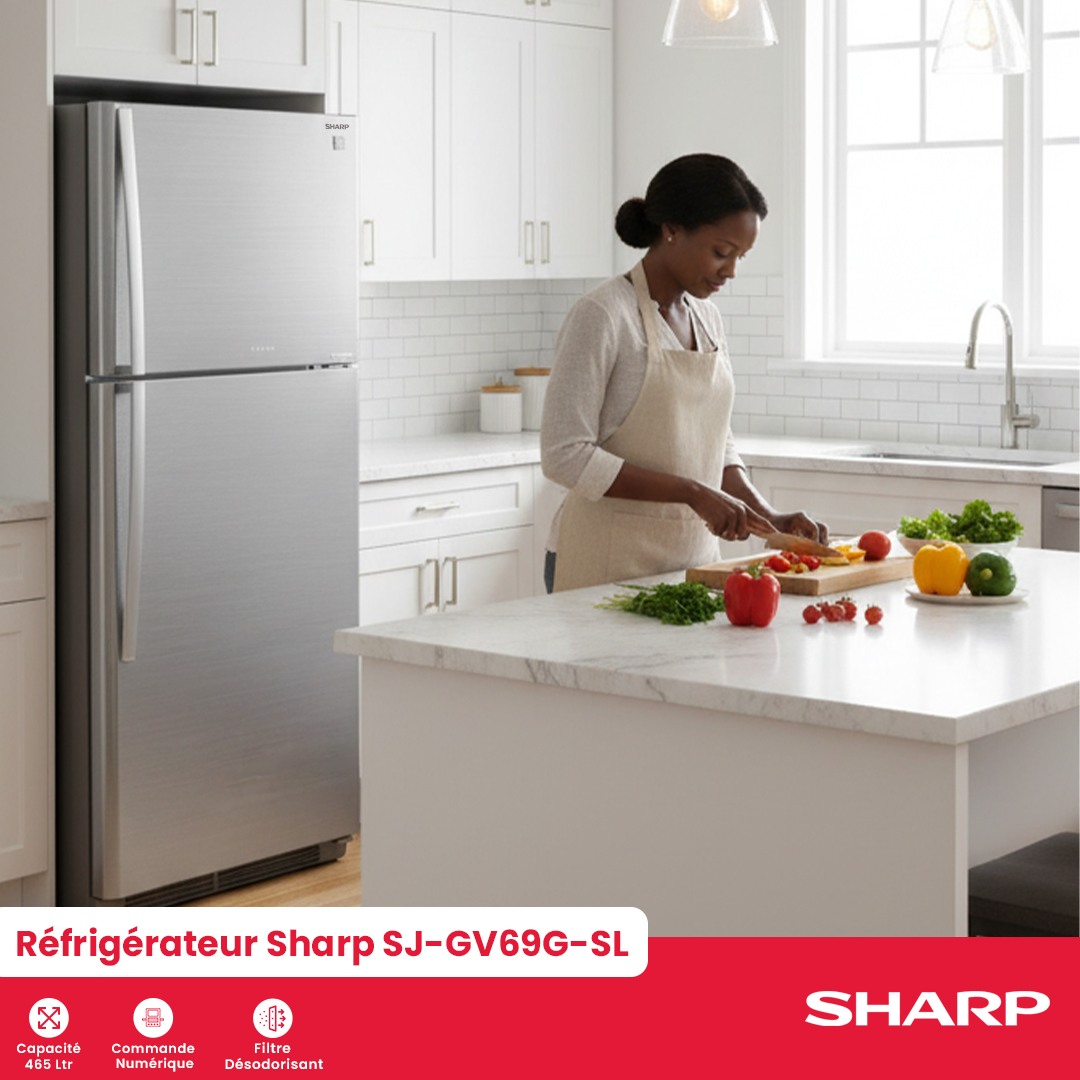 Réfrigérateur Sharp : SJ-GV69G-SL - 3
