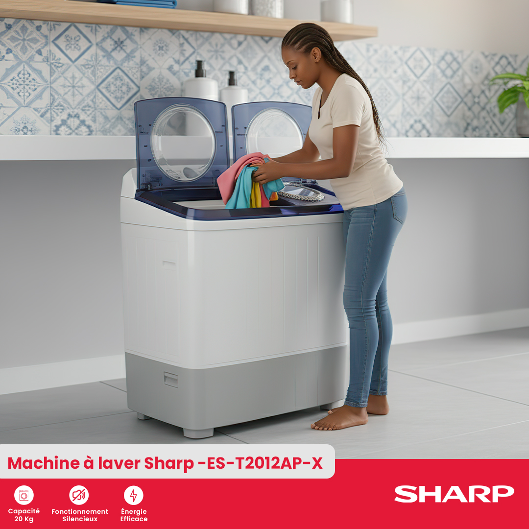Machine à laver Sharp : ES-T2012AP-X - 3