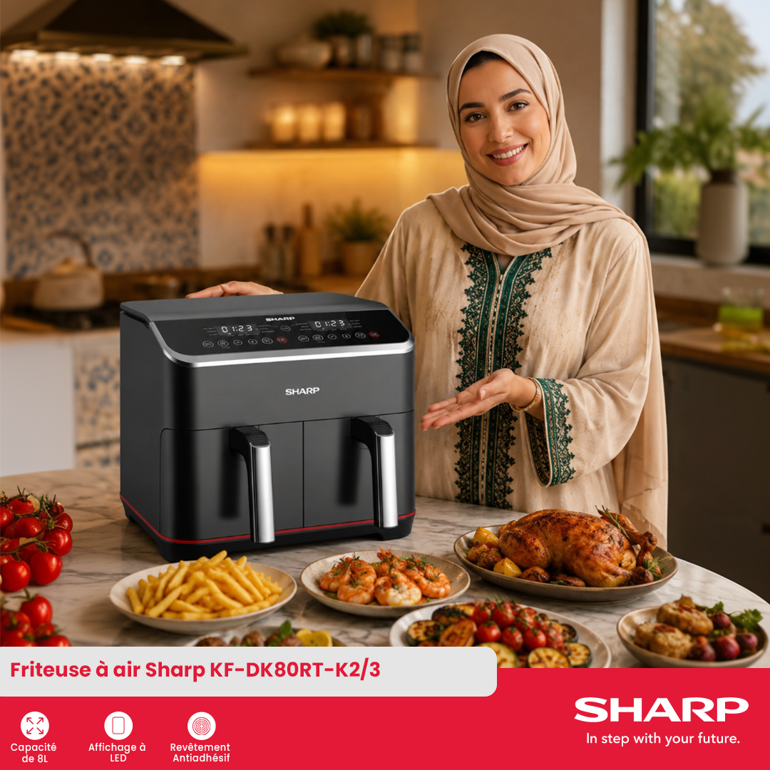 Friteuse Sharp Air : KF-DK80RT-K2/3 - 2