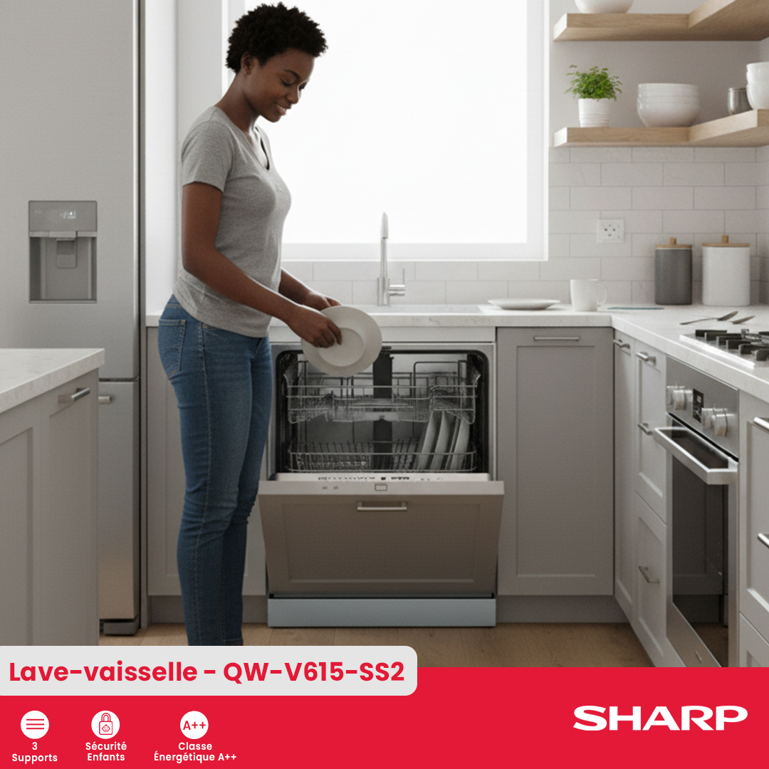 Lave-vaisselle Sharp : QW-V615-SS2 - 3